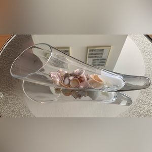 Glass Cornucopia/Horn Vase